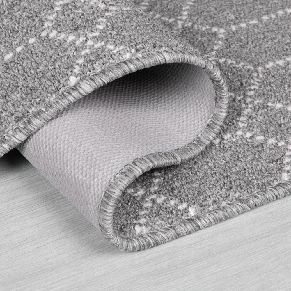 Világosszürke mosható futószőnyeg 57x230 cm Argyll – Flair Rugs