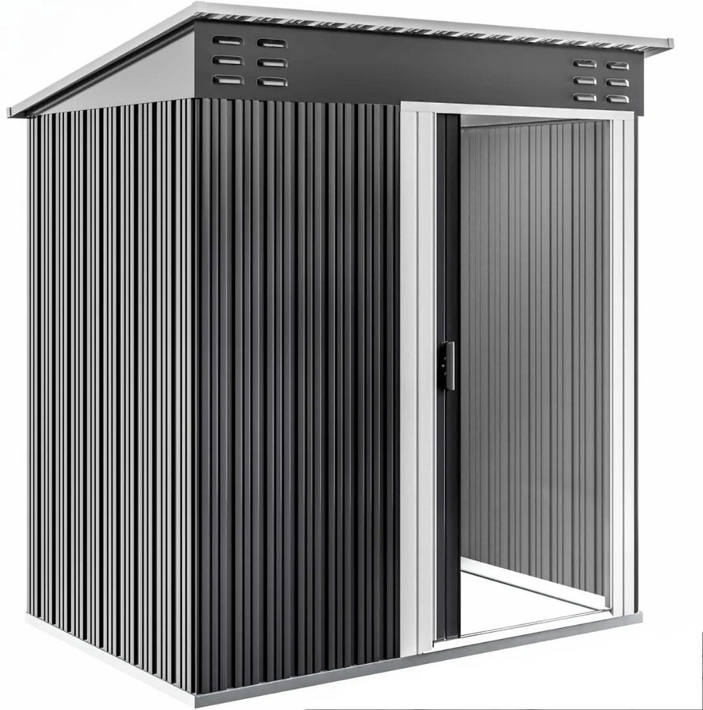 Kerti szerszámtároló ház M, 162x86x181 cm, antracit Jurhan