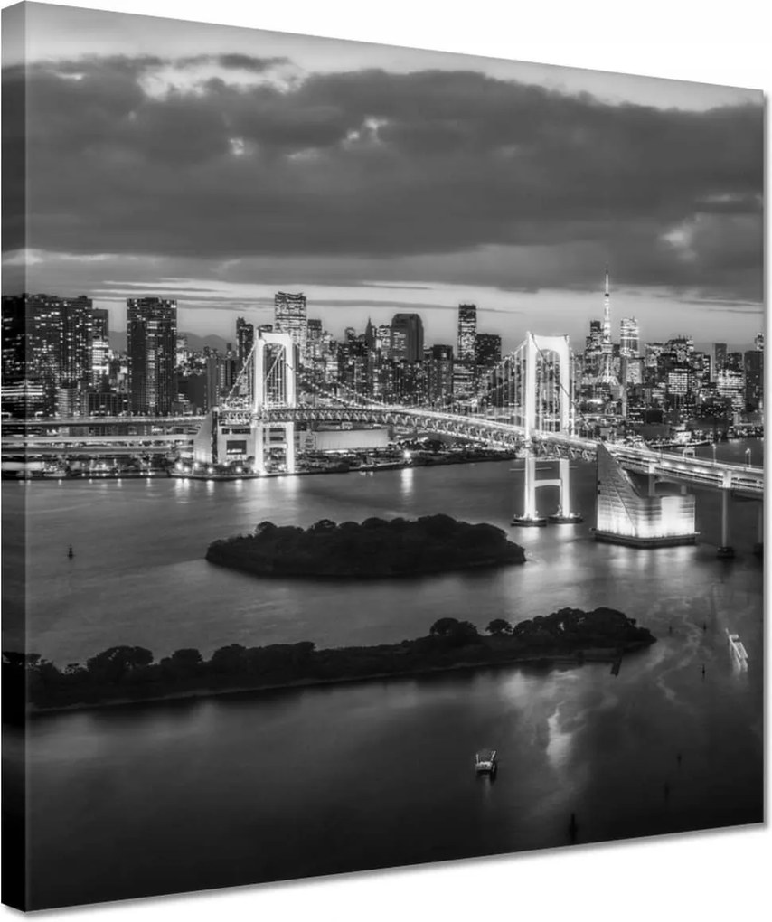 Vászonkép 30x30 Tokió Eiffel-torony híd