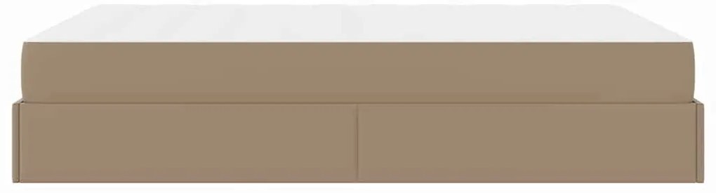 Ágykeret matracmal Cappuccino 160 x 200 cm Műbőr