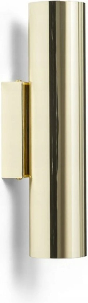 Rendl Luke fali lámpa sárgaréz GU10 2x7W, modern hengeres kialakítás