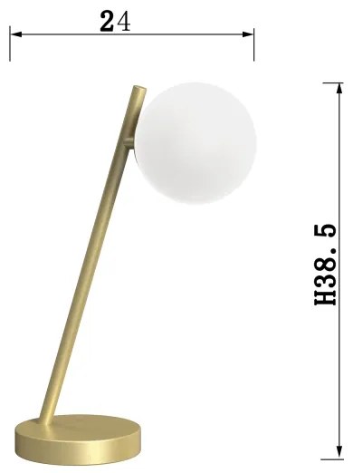 ONLI - Asztali lámpa PALOMA 1xG9/10W/230V 38,5 cm arany