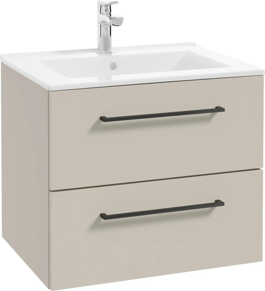 Fürdőszoba szekrény akasztós mosdóval kasmír 60x50cm