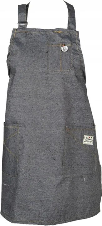 Konyhai kötény szürke farmerből 70x65 cm