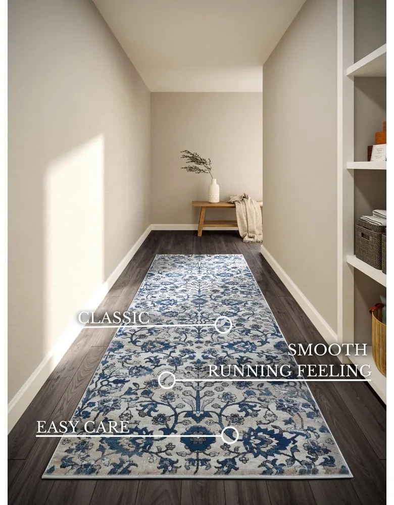 Kék-krémszínű futószőnyeg 80x240 cm Ernest – Villeroy&amp;Boch