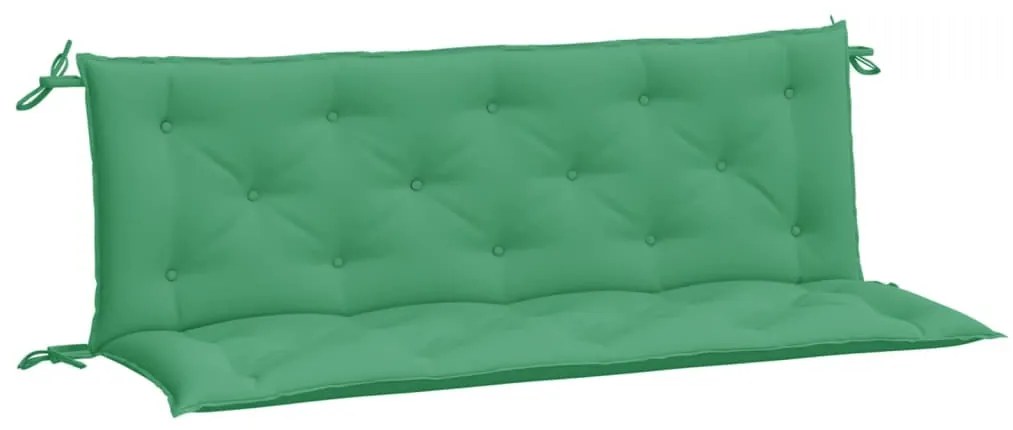 2 db zöld oxford szövet kerti padpárna 150 x 50 x 7 cm