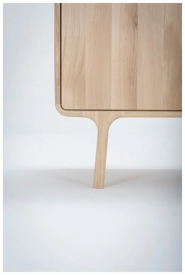 Fawn tömör tölgyfa komód fiókkal - Gazzda