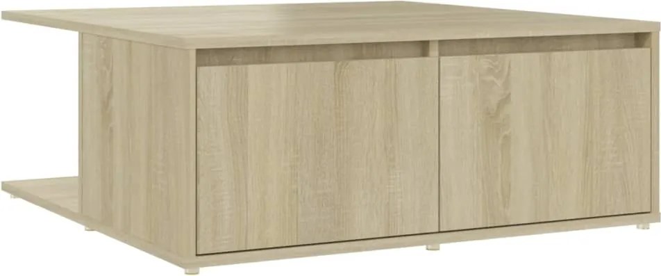 vidaXL sonoma tölgy színű szerelt fa dohányzóasztal 80 x 80 x 31 cm