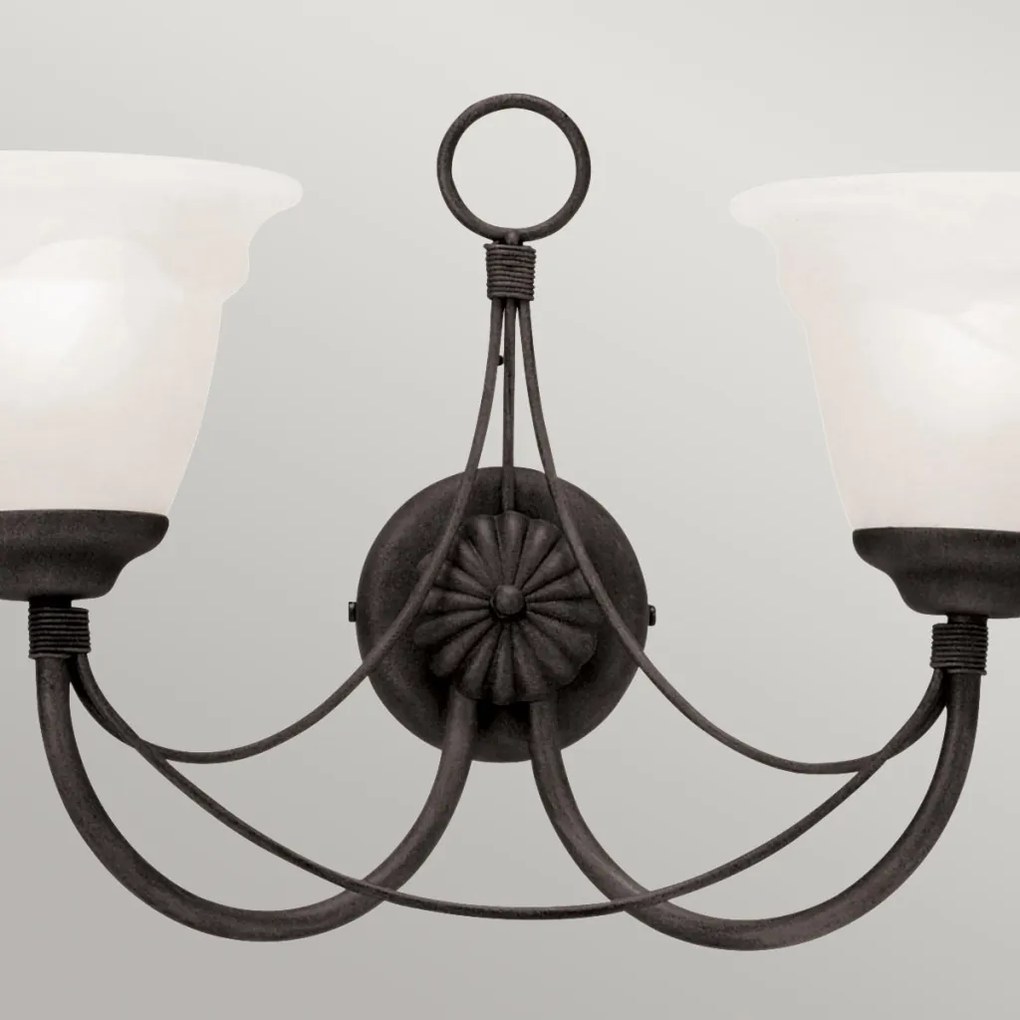 Elstead Lighting CARISBROOKE CB2-BLACK Fali lámpa 2x60W/E14
