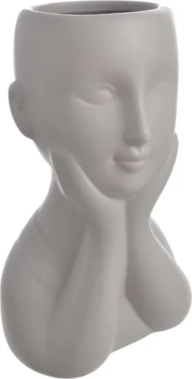 Kerámia váza arccal 21cm