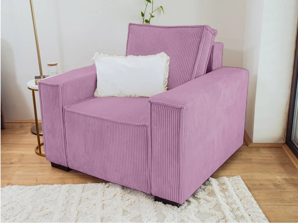 Fotel lábtartóval SMART SET, lila