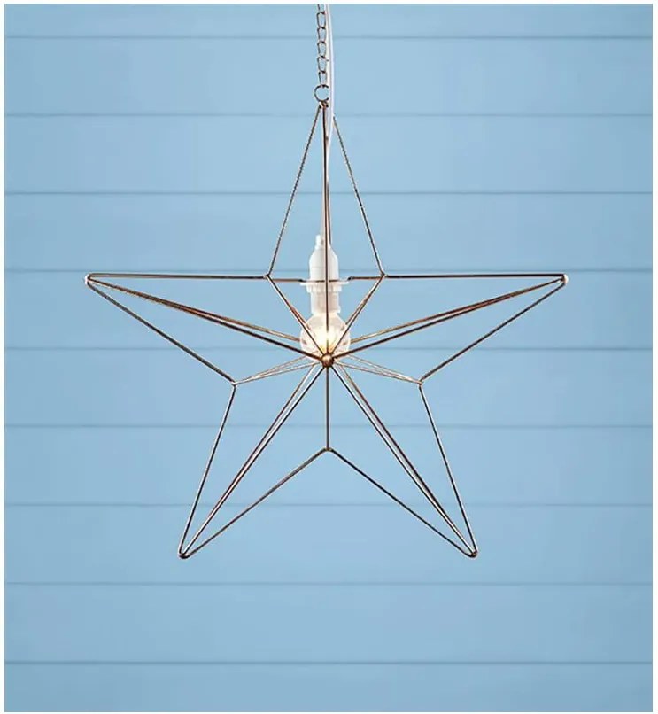 Tjusa rézszínű, függő világító dekoráció, ø 43 cm- Markslöjd