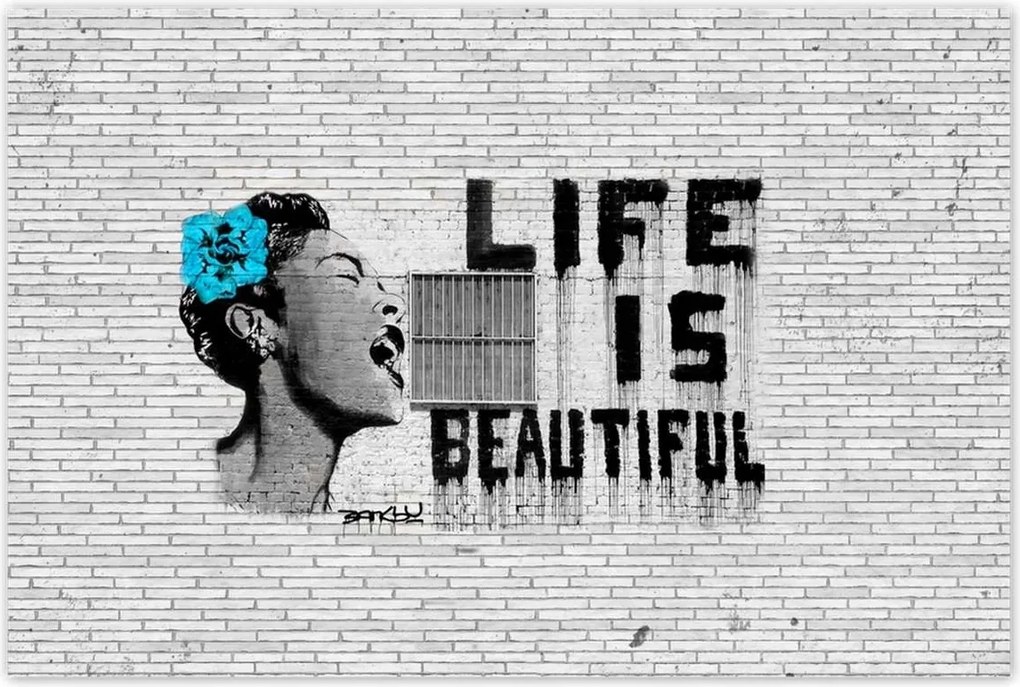 Poszterek 120x80 Banksy Life is beautiful