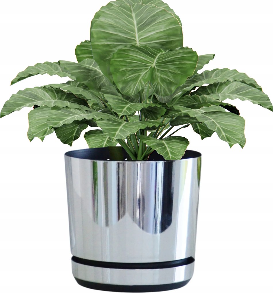 16 Virágcserép állvánnyal Tükör mintás fényes díszítés tükör efek glamour