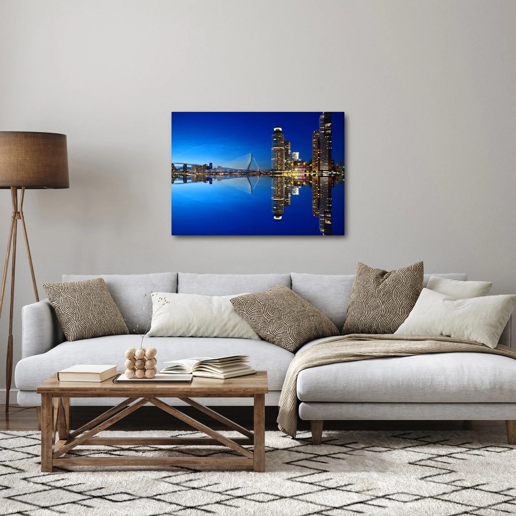 Kép - éjszaka Rotterdam (70x50 cm)