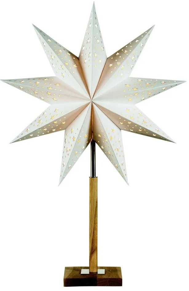 Markslöjd 700323 - Karácsonyi dekoráció SOLVALLA 1xE14/25W/230V fehér 65 cm