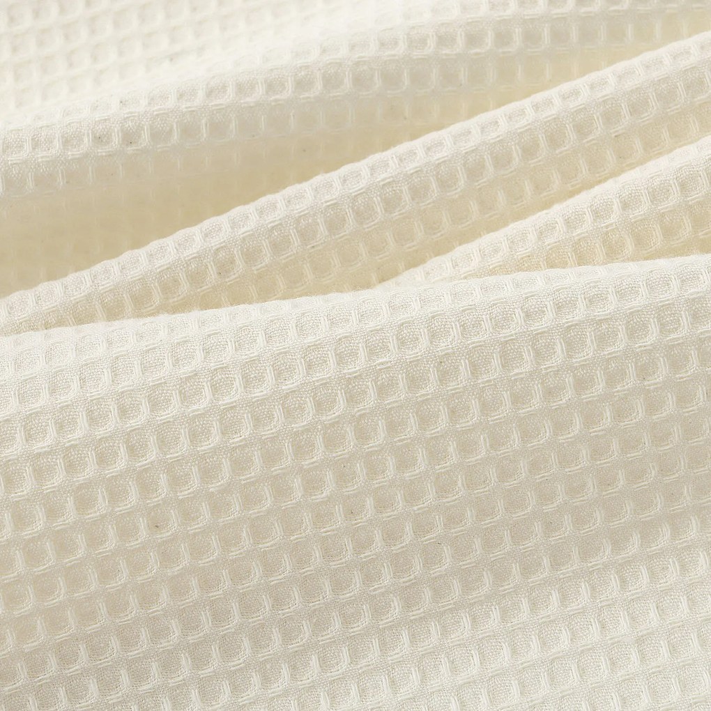Goldea hímzett waffle konyharuha - pitypangok krémszínű alapon 50 x 70 cm