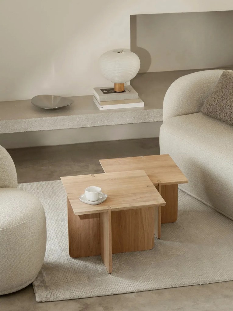 Kisasztal, ENGAWA kollekció | Ma 40 cm, Szé 50 cm, Mé 50 cm - Tölgyfa - Blomus