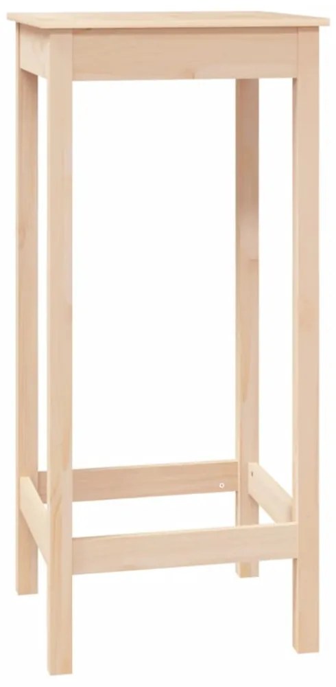 vidaXL tömör fenyőfa bárasztal 50 x 50 x 110 cm