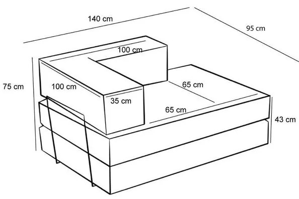 Kétszemélyes kanapé Comfort - Szürke v2