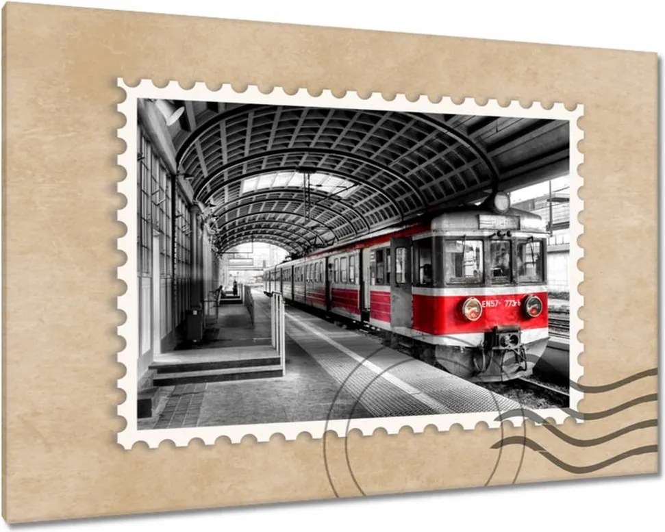 Vászonkép 60x40 Vonat EN57-773rb