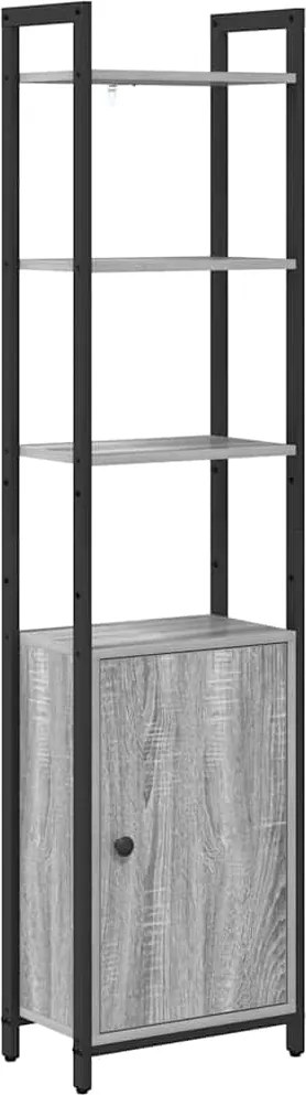 vidaXL Könyvespolc Szürke Sonoma 40 x 24 x 161 cm Faanyag