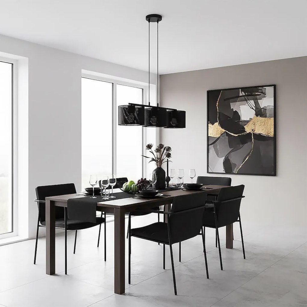 Emibig modern függeszték lux fekete emi1670/3