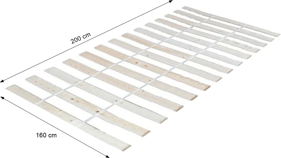 Léces ágyrács, PLAZA, 160x200 cm