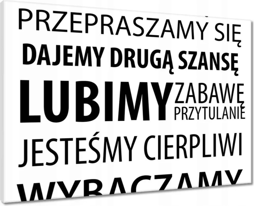 Vászonkép 70x50 Ebben a házban az igazat mondjuk