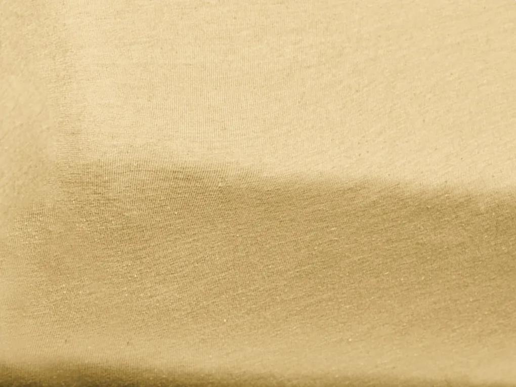 Jersey gyerek lepedő kiságyba krém 70x140 cm