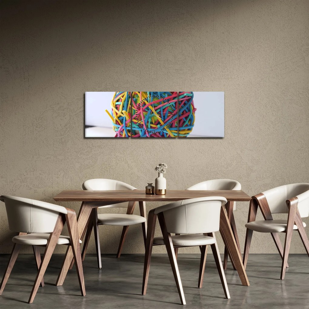 Gumicskák képe (órával) (90x30 cm)