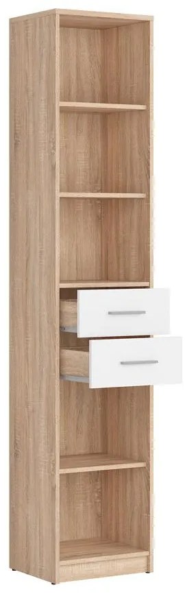 Regál Nepo Plus 26 (szonoma tölgy + fehér) . 1098381