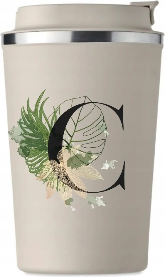 Prémium thermo bögre bézs C betűvel Celina Boszorkány KT_222_b