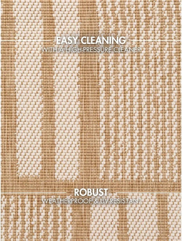 Krémszínű-natúr színű kültéri-beltéri szőnyeg 160x230 cm Haringey Allington – Ted Baker