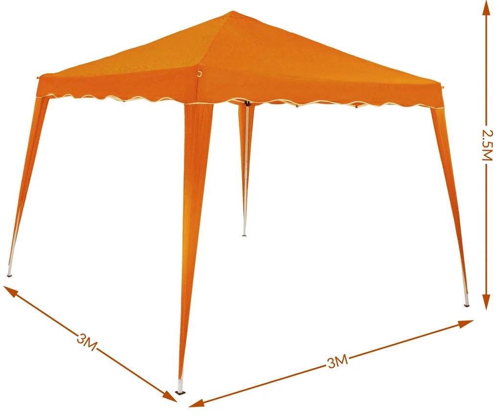 Deuba Kerti pavilon Capri 3x3 m - narancssárga
