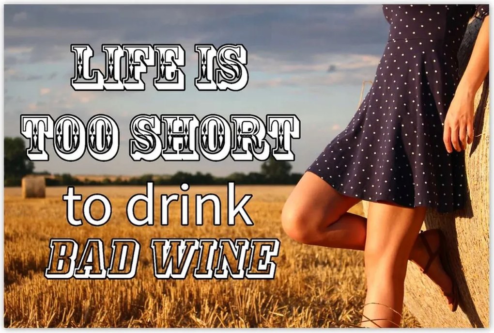 Poszterek 120x80 Life is too short