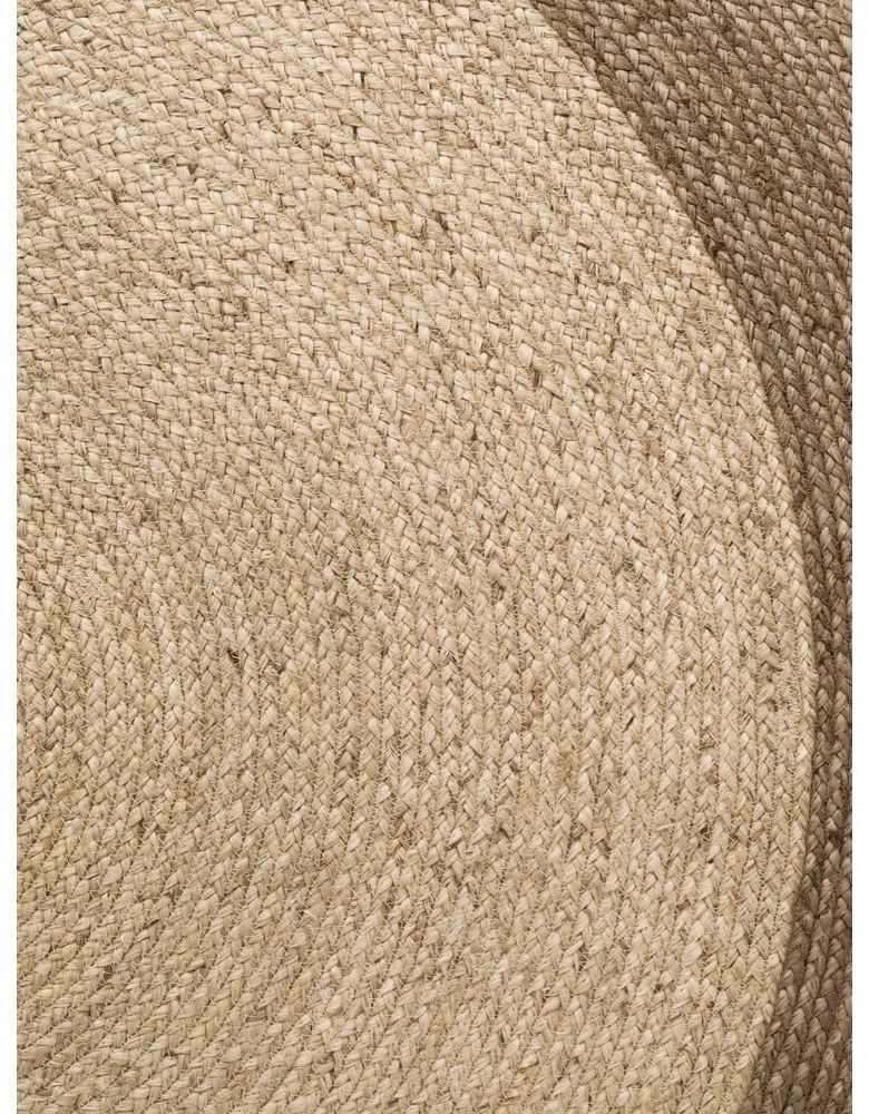 Szürkésbézs kétoldalas kézi szövésű kerek juta szőnyeg ø 200 cm Jutta Greige – Hanse Home
