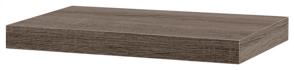 Lebegő polc 40 cm. MDF-ből Sonoma Sötét tölgy Színben Raktárról P-023