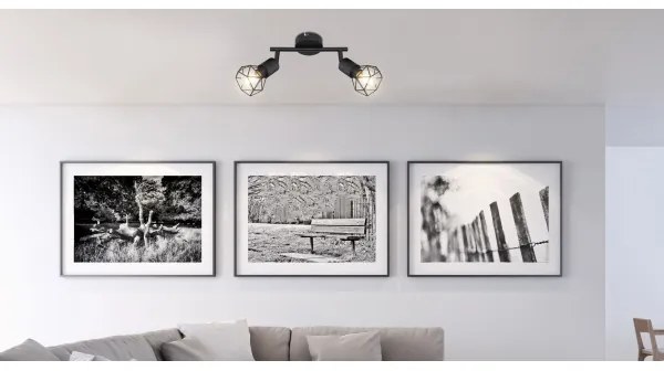 Globo - LED Spotlámpa XARA 2xE14/6W/230V fekete