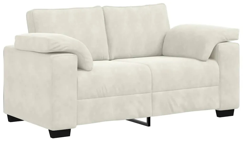 vidaXL krém bársony loveseat kanapé 120 cm