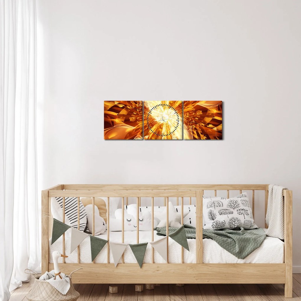 Kép - Absztrakció (órával) (90x30 cm)