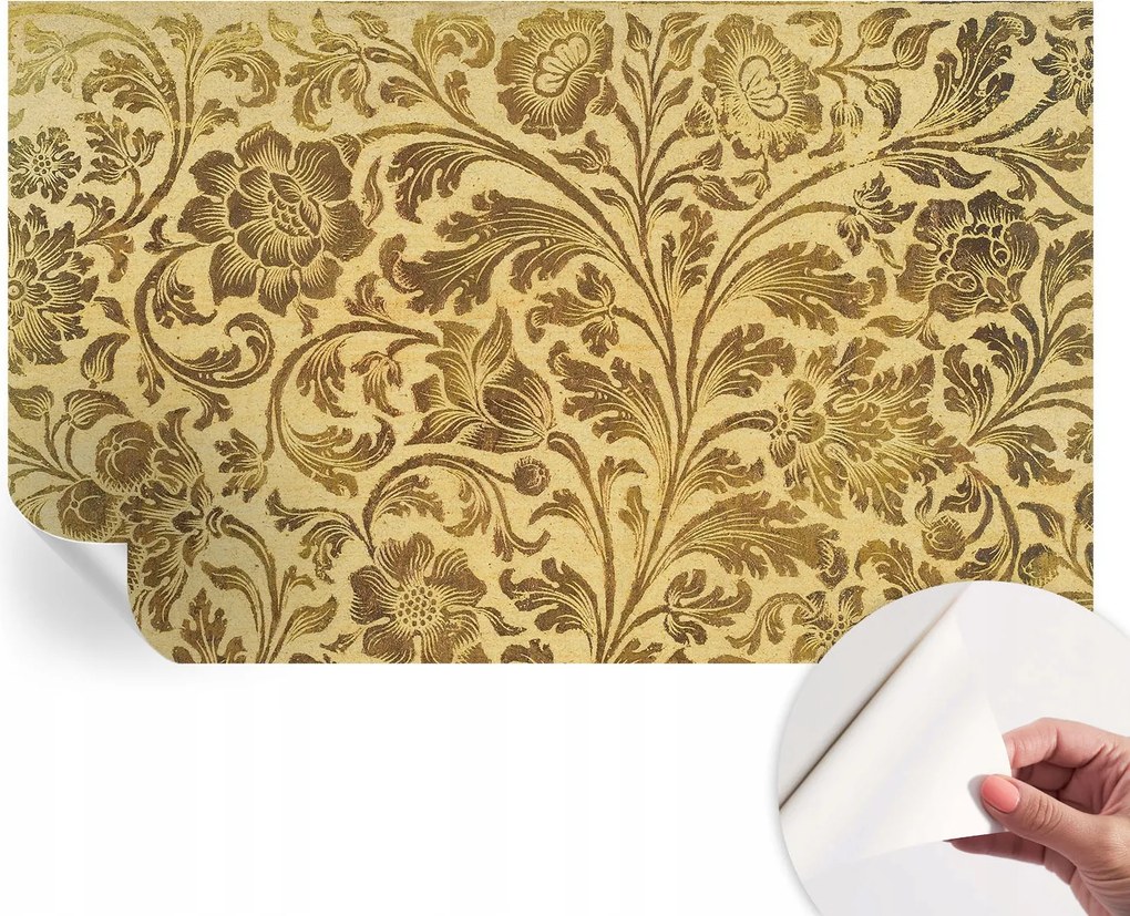 Öntapadós tapéta Divatos 3D fali ragasztóval Virágos minta 416x254 cm