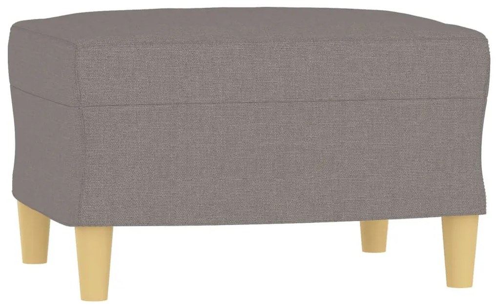 tópszínű szövet kanapéfotel lábtartóval 60 cm