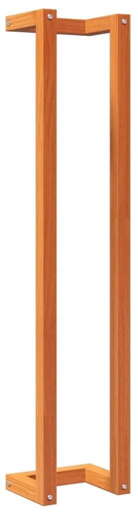 viaszbarna tömör fenyőfa törülközőtartó 23 x 18 x 110 cm