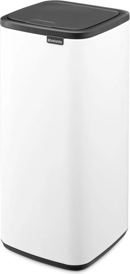 Fehér acél érintésre nyíló szemetes 30 l Bo Touch – Brabantia