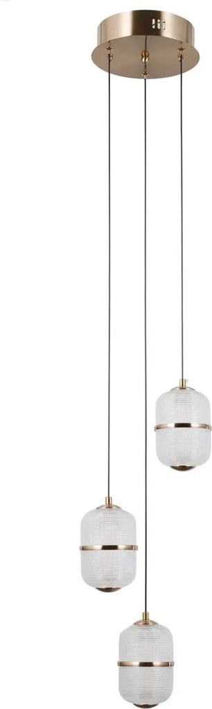 Italux modern függeszték alani átlátszó arany itxpnd-34375-3-hbr