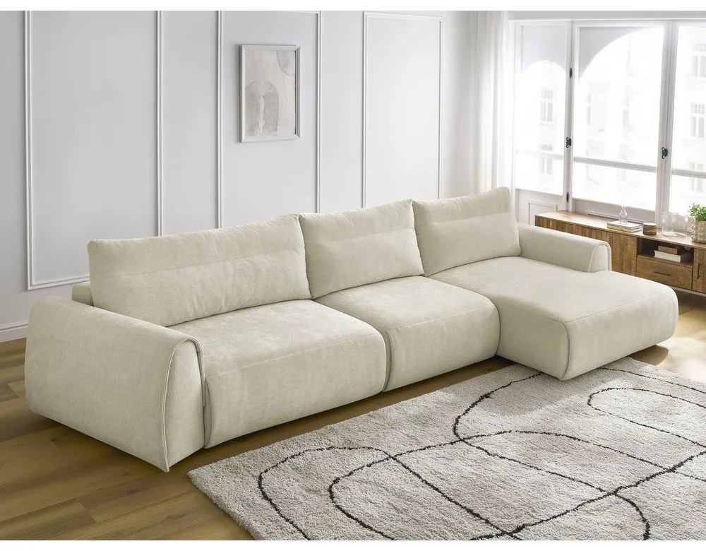 Bézs sarokkanapé Aden – Bobochic Paris