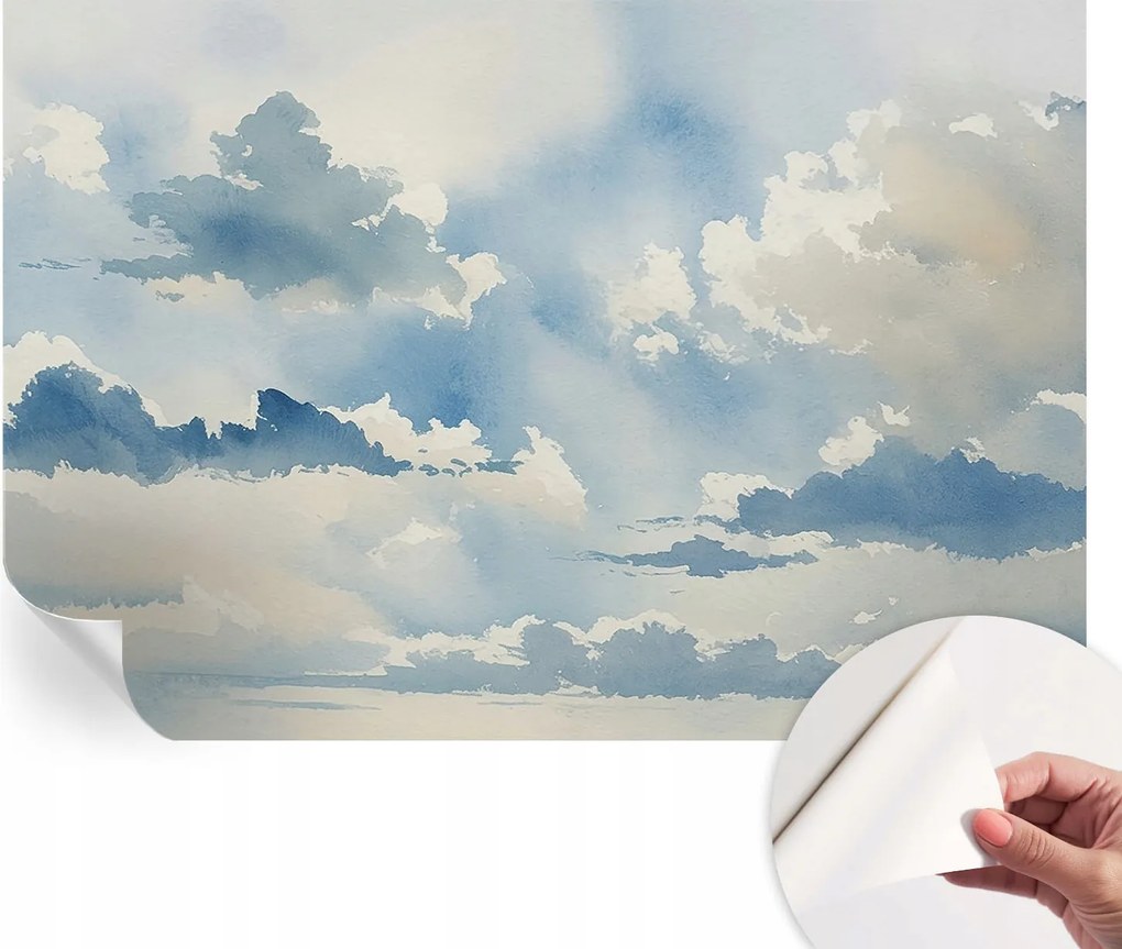 Fotótapéta Öntapadós tapéta a szobába Mennyei felhők 152x104 cm