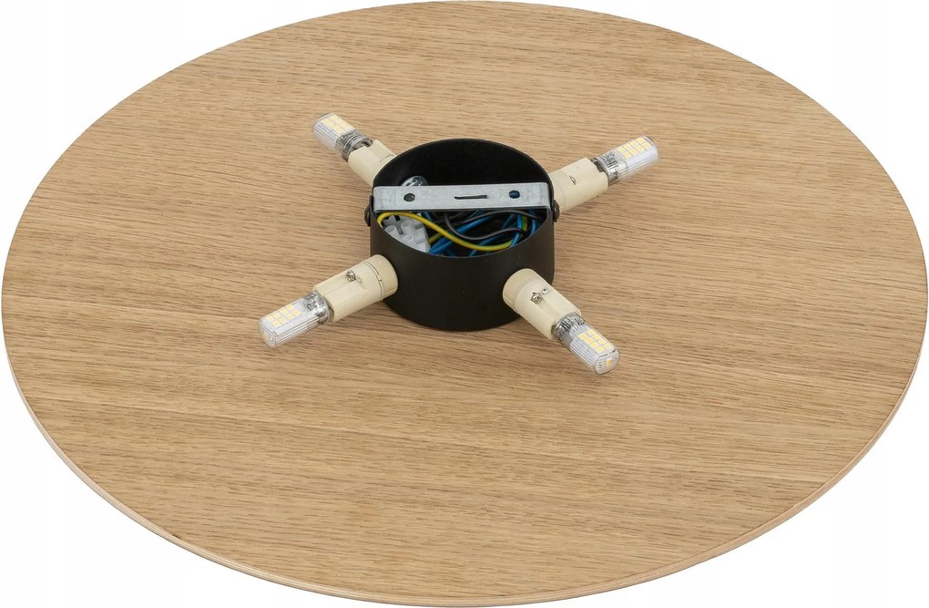 Fali lámpa Luna Tölgy 4xG9 40cm Falra Akasztható Lámpa Nappali szoba Design Otthon