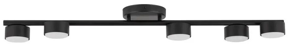 Spotlámpa PUNTO 5xGX53/12W/230V fekete